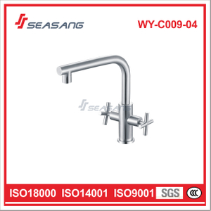 Stainless Steel Kitchen Sink Faucet with Two Handles Manufacturers