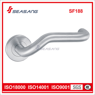 Stainless Steel 304 Solid Casting Interior Square Door Lever Handle