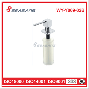 Kitchen Manual Stainless Steel Liquid Soap Dispenser with Plastic Bottle WY-Y009-02B