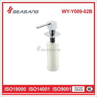 Kitchen Manual Stainless Steel Liquid Soap Dispenser with Plastic Bottle WY-Y009-02B