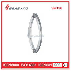 Stainless Steel Glass Shower Door Moon Style Pulls Handle SH156