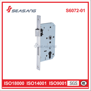 High Quality Stainless Steel Fireproof Door Lockcase (S6072-01) sash lock
