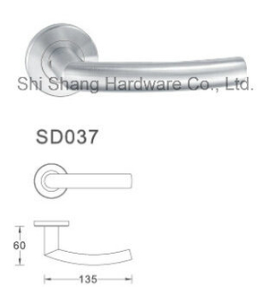 Cheap 304 Stainless Steel Hardware Door Lock Plate Modern Door Lever Handle SD037