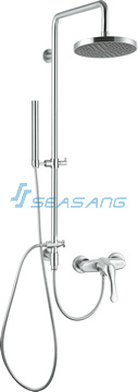 Stainless Steel Single Handle Rainfall and Hand-Held Bathroom Shower