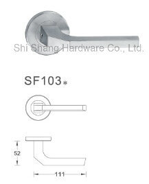 304ss Stainless Steel Door Lever Handle with Light China Manufacture