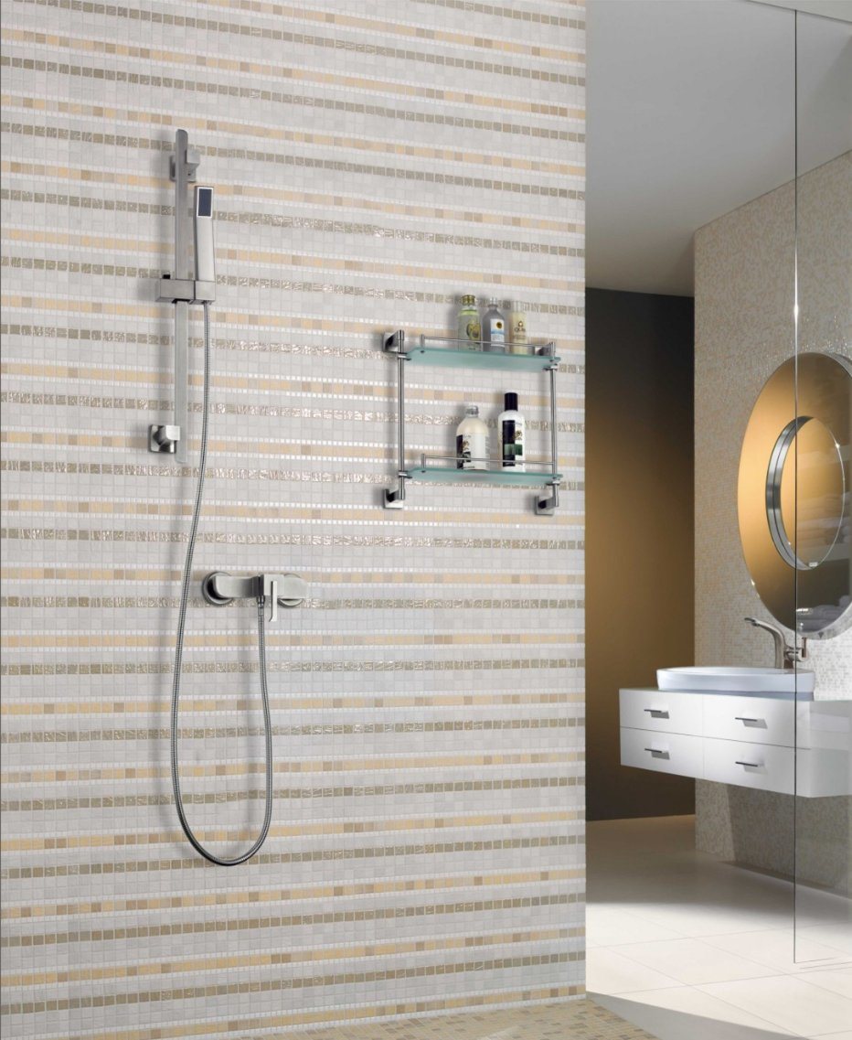 Stainless Steel Bathroom Hand Held Shower Set with Watermark Approval