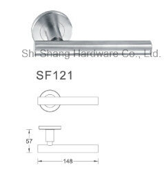 Factory Supply Italy Style Luxury Stainless Steel Double Sided Casting Door Handle