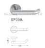 Modern Satin Stainless Steel Furniture Hardware Hollow Tube Interior Square Door Lever Handle