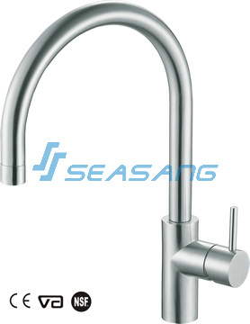 Stainless Steel Single Handle Kitchen Sink Faucet with CSA&WM Certificates