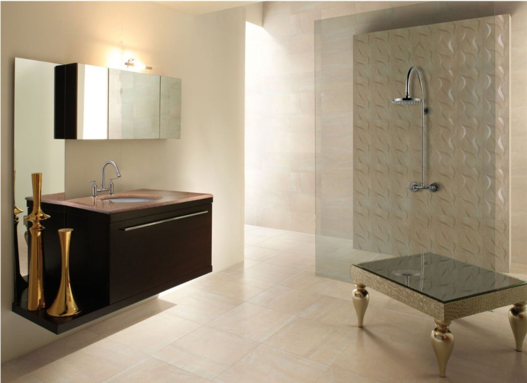 Stainless Steel Double Handles Bathroom Rainfall Wall-Mounted Head Shower