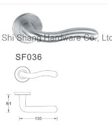 Investment Casted Solid Stainless Steel Lever Door Handle for Steel Doors