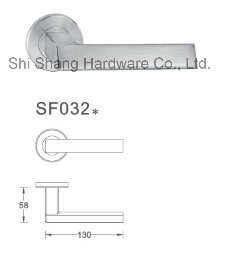 Door Lock Hollow Special Form Casting Stainless Steel Lever Door Handle