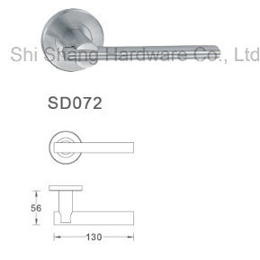 High Quality Stamped Stainless Steel Lever Handle Hollow Door Handle Lock SD072