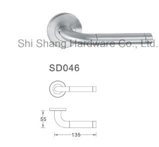 Best Selling Modern Style Stainless Steel Hollow Lever Door Handle for Home Interior SD046