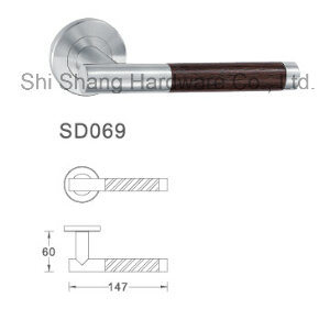 Hot Style Round Lever Door Handle Stainless Steel Pull Handle For Interior Door SD069