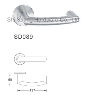 Hot Style Round Lever Door Handle Stainless Steel Pull Handle For Interior Door SD089
