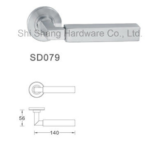 Stainless Steel 304 Lever Bedroom Mortise Door Hardware Lock Knob Hollow Lever Handle SD079