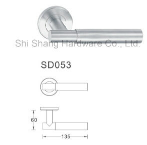 Door Furniture Hardware Accessories Stainless Steel Modern Hollow Internal Wooden Door Handle SD053