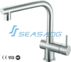 Stainless Steel Kitchen Sink Water Faucet on Single Hole
