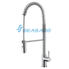 Stainless Steel Spring Faucet with Pull-Down Spray Shower Head