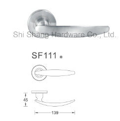 Stainless Handle Lever Lever Knob White Door Handle with Lock Stainless