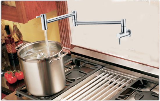 Stainless Steel Pot Filler Kitchen Cold Water Wall Mounted Faucet