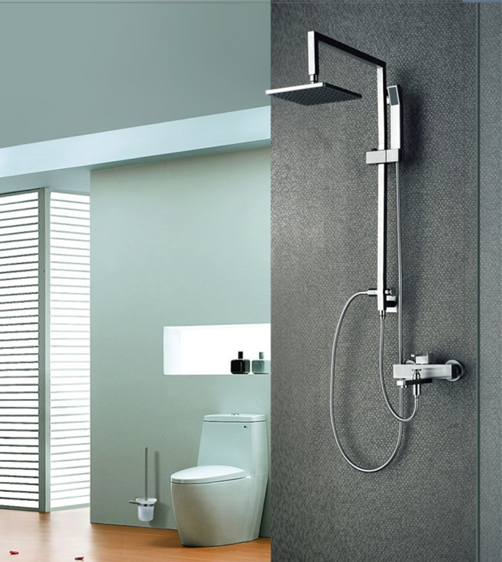 Stainless Steel Bathroom Rainfall Hand Shower Set with Watermark Certificate